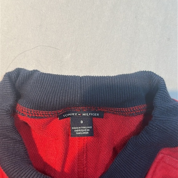 Tommy Hilfiger Red and Navy Athletic Shorts - Picture 2 of 4